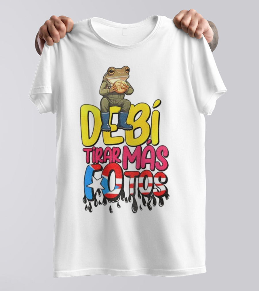 Bad Bunny Puerto Rico Frog Halftime Show Super Bowl LIX Debi Tirar Mas Fotos T-Shirt