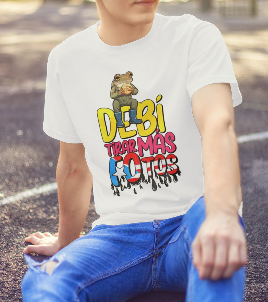 Bad Bunny Puerto Rico Frog Halftime Show Super Bowl LIX Debi Tirar Mas Fotos T-Shirt