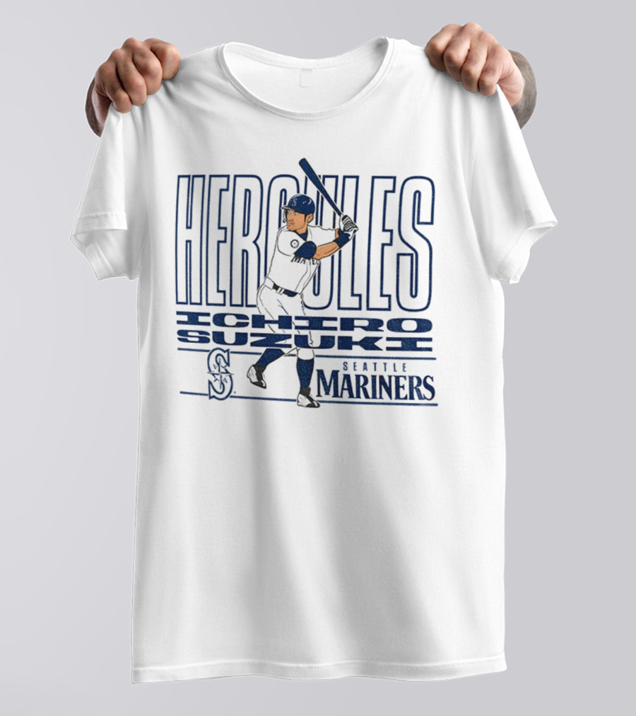 Hercules Ichiro Suzuki Seattle Mariners MLB Baseball Player 2025 T-Shirt