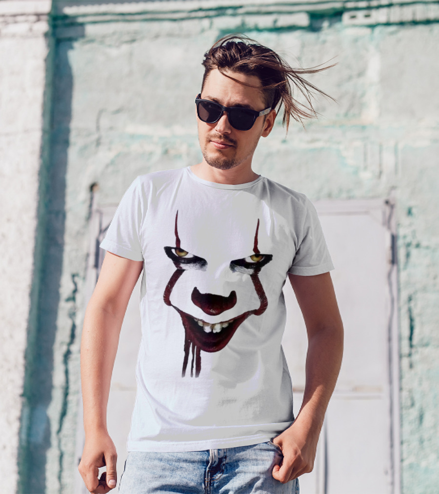 Pennywise Clown Face Halloween IT Movie T-Shirt