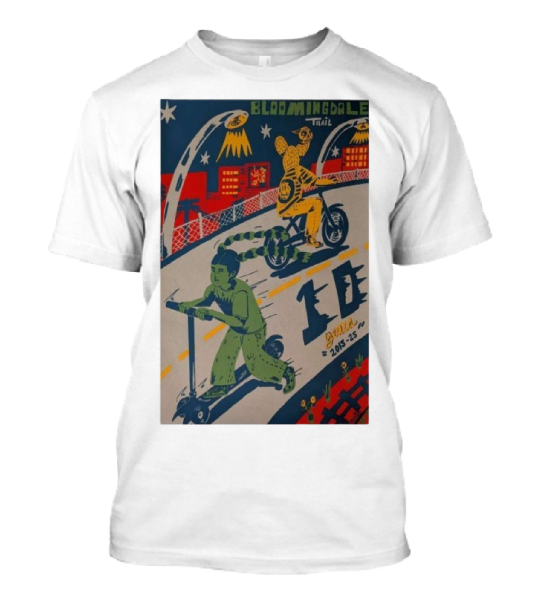 Bloomingdale Trail 10 Years 2015-25 Ramiro Huizar All Star Press Chicago T-Shirt