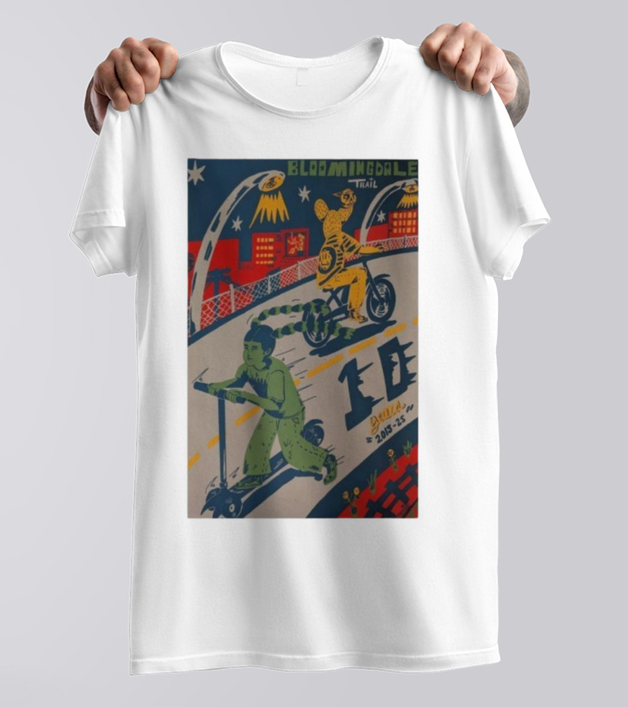 Bloomingdale Trail 10 Years 2015-25 Ramiro Huizar All Star Press Chicago T-Shirt