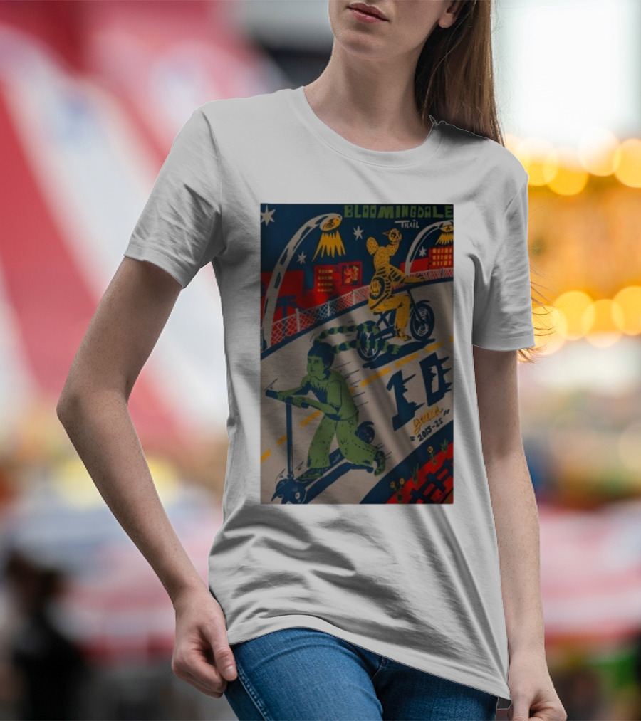 Bloomingdale Trail 10 Years 2015-25 Ramiro Huizar All Star Press Chicago T-Shirt