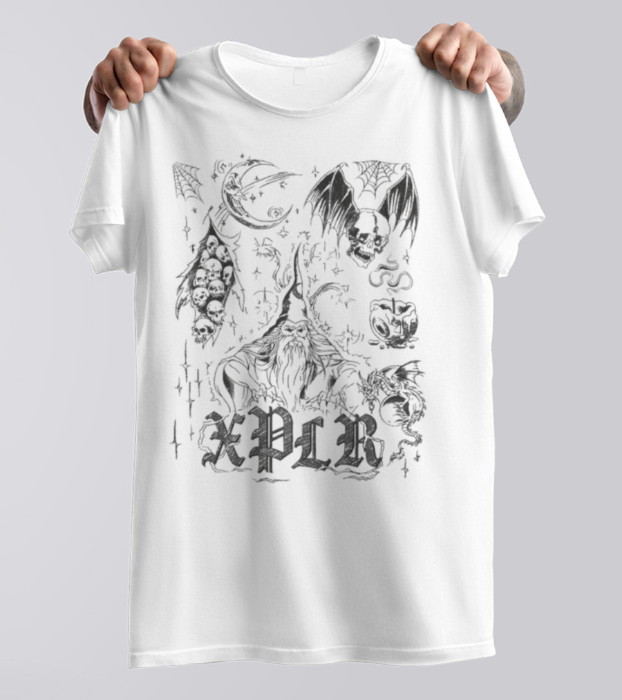 Xplr Inked Fantasy Creatures And Symbols T-Shirt