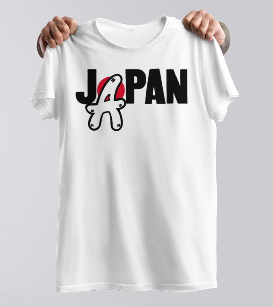 Japan Blu Boy A Bright Red Sun Playful Style T-Shirt