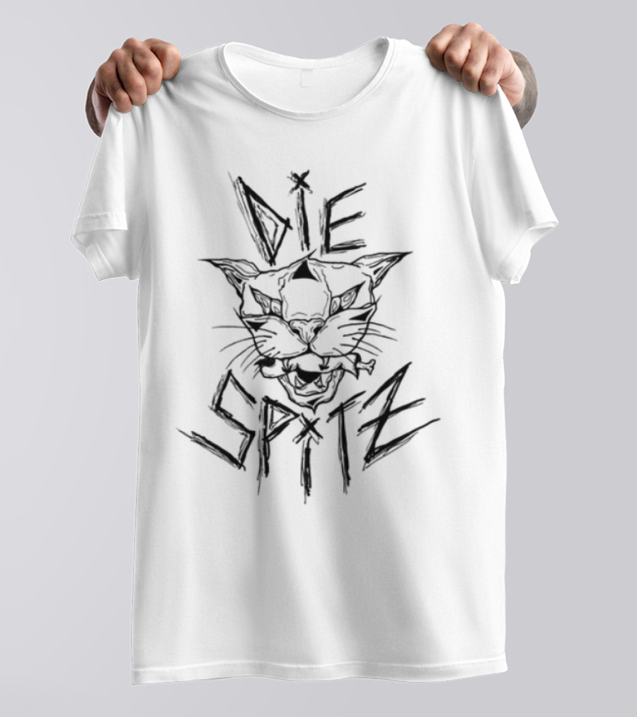 Diespitz Cat Fierce Abstract Illustration T-Shirt
