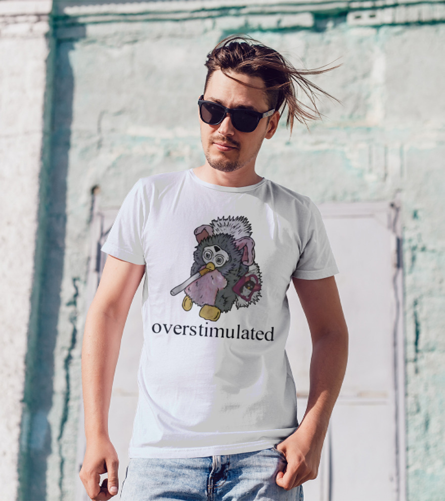 Emotionalclub Furby Overstimulated Smoking Toy Nostalgia T-Shirt