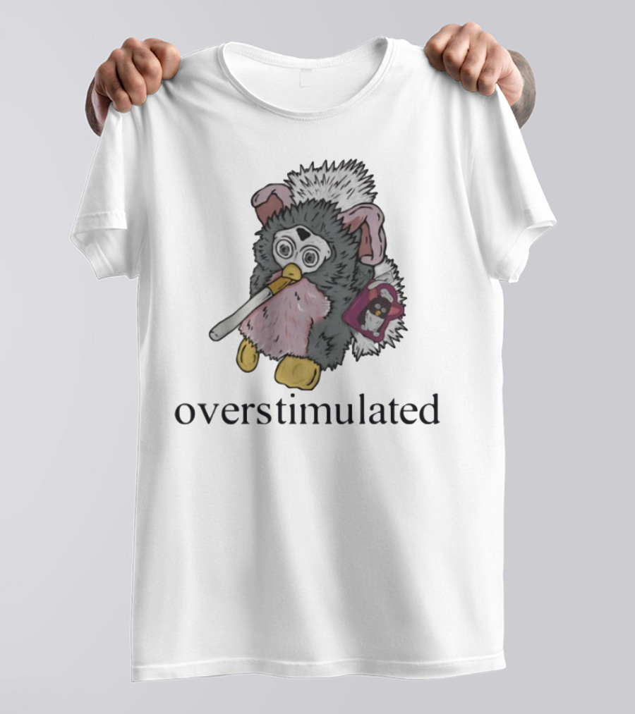 Emotionalclub Furby Overstimulated Smoking Toy Nostalgia T-Shirt