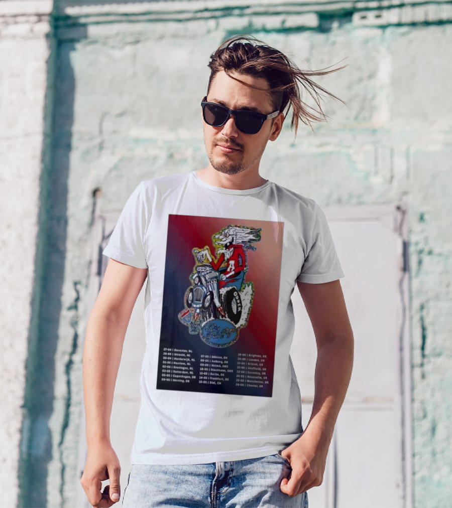 Europe UK Spring 2026 Charlie Parr Tour Dates Netherlands Denmark Sweden UK T-Shirt