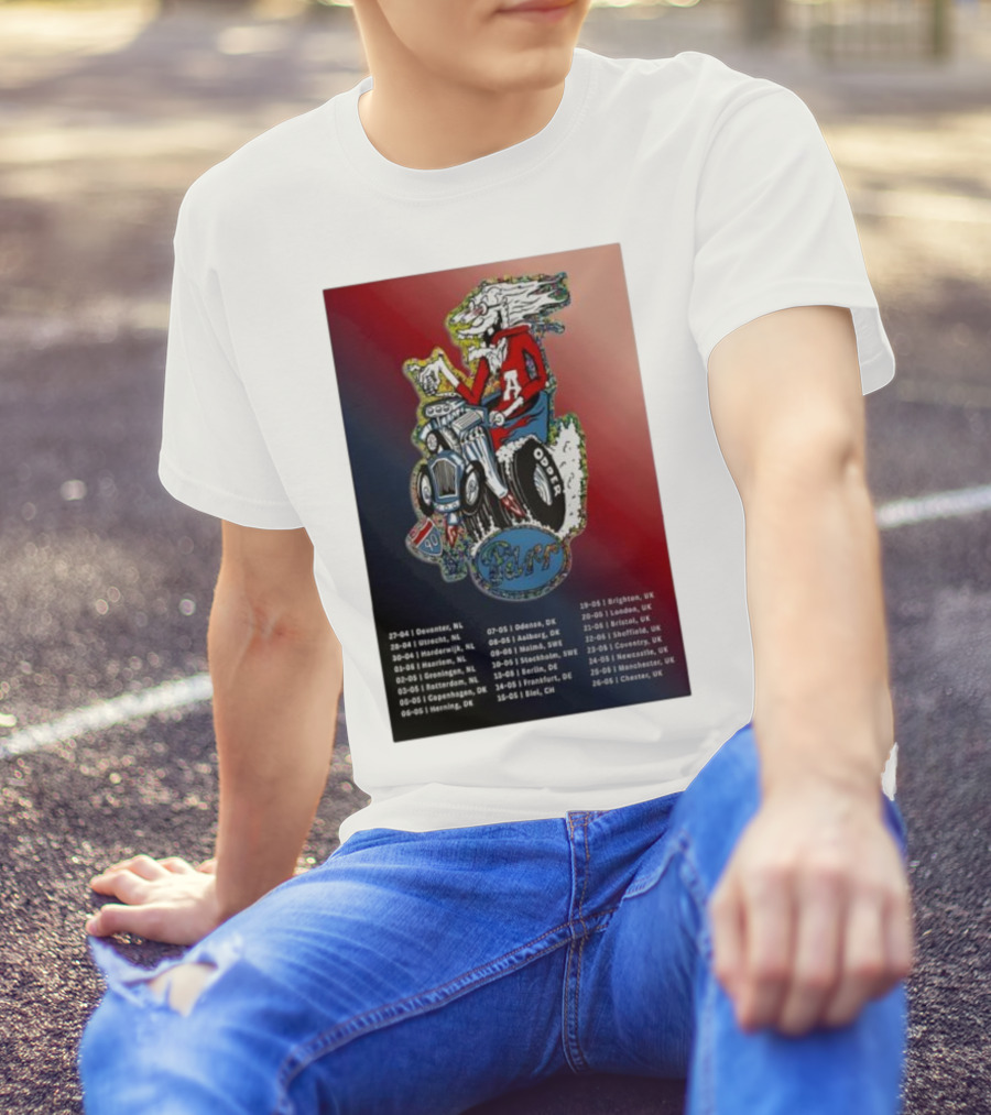 Europe UK Spring 2026 Charlie Parr Tour Dates Netherlands Denmark Sweden UK T-Shirt