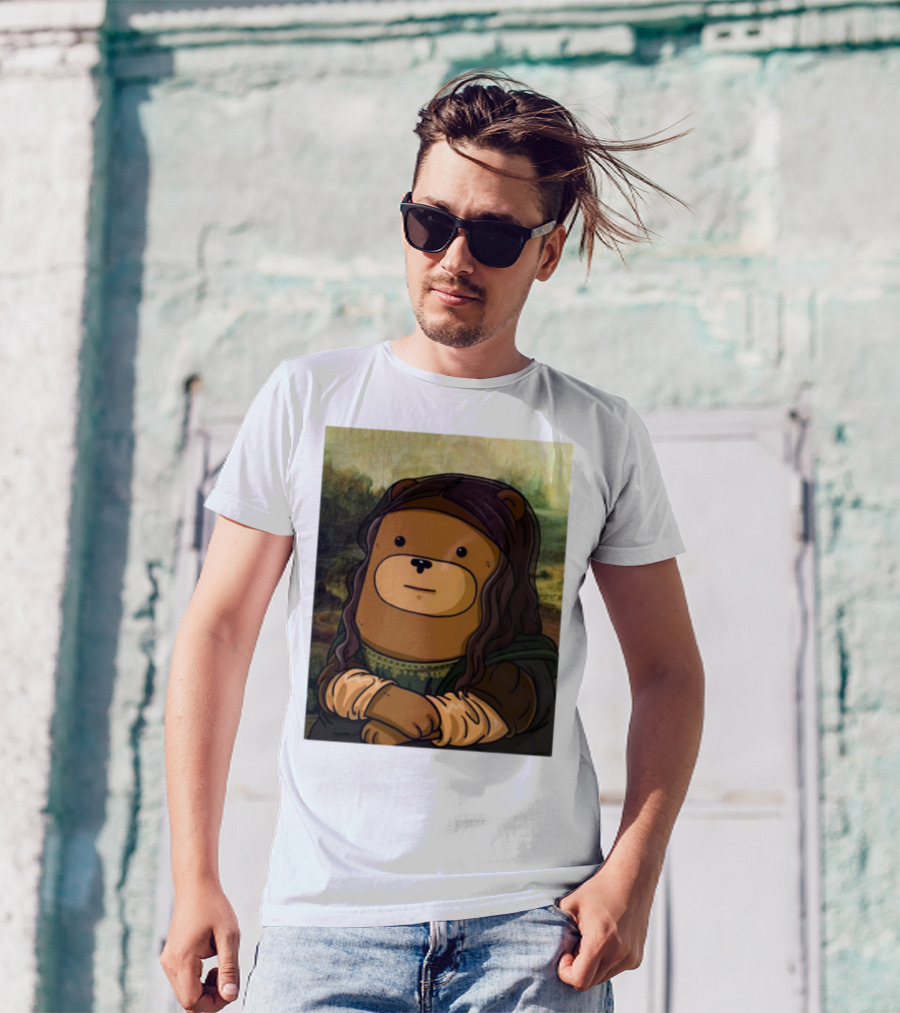 Figen.Eth Boi The Bear Mona Lisa Parody T-Shirt
