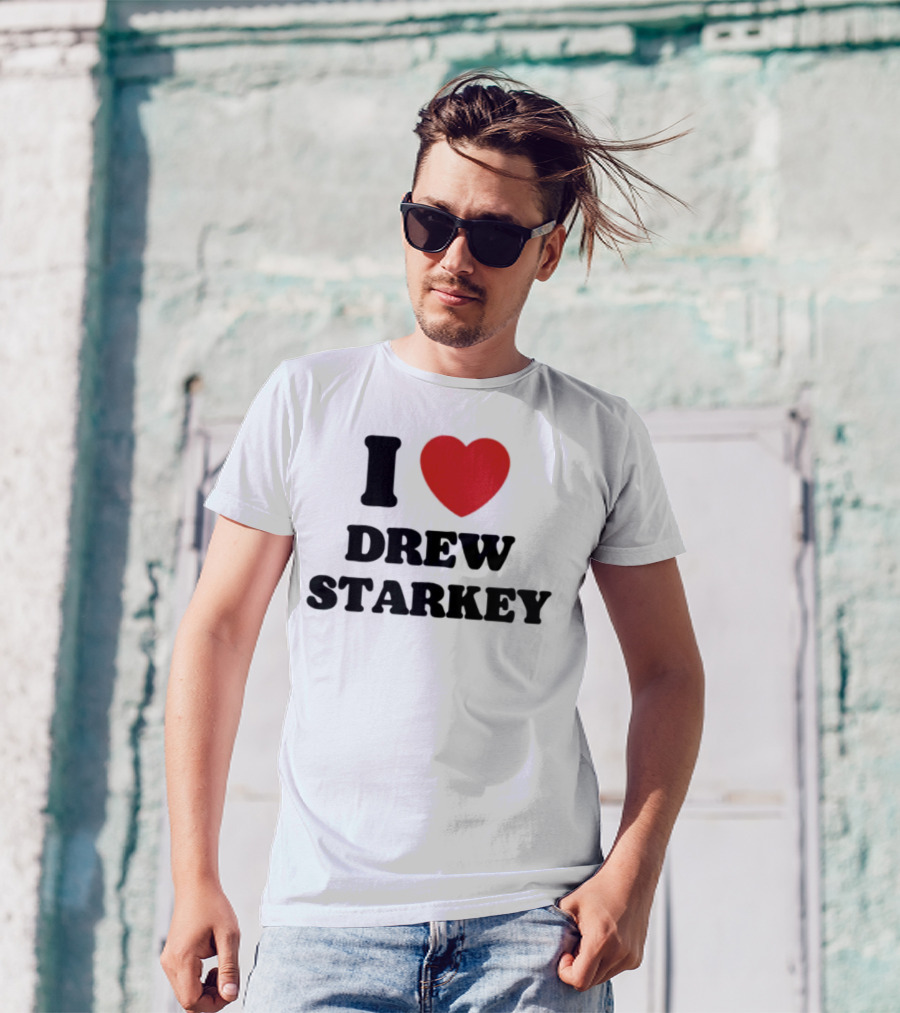 I Love Drew Starkey Red Heart Fan Favorite T-Shirt