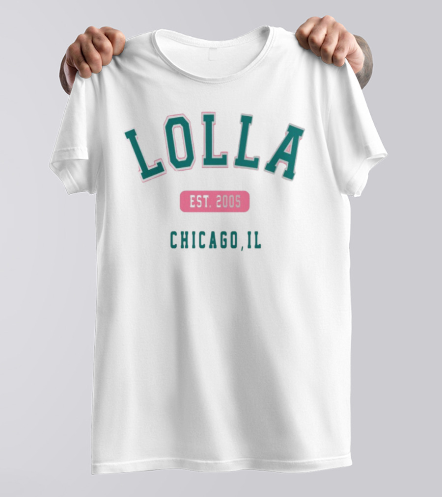 Lolla Est 2005 Chicago IL Collegiate Style T-Shirt
