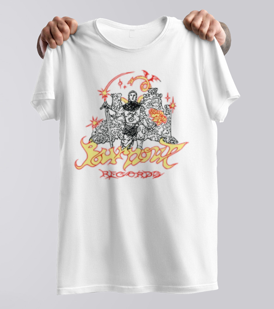 Oliver Francis Knight Popout Album Art Black Cat And Rose T-Shirt