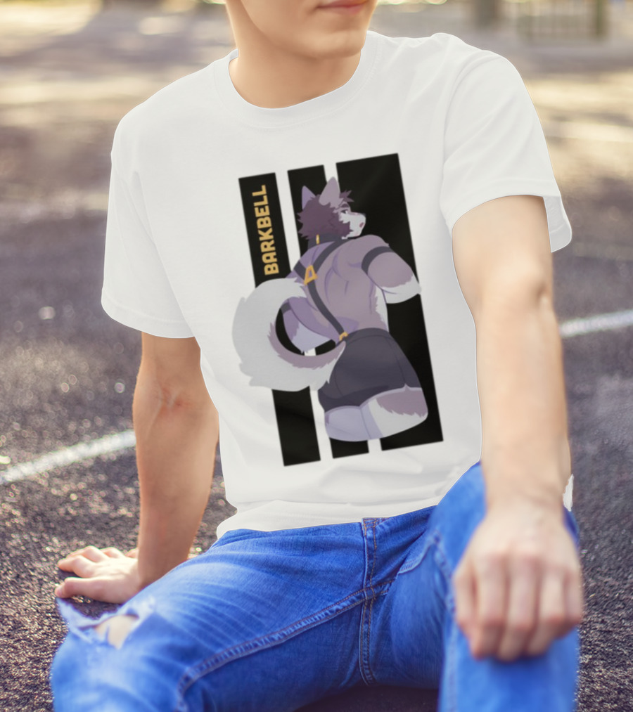 Barkbell Lycan Lifts Ringer Pump Cover Wolf Workout T-Shirt