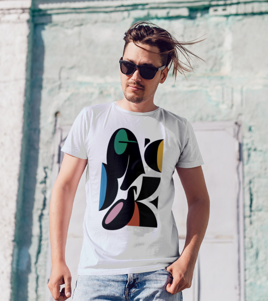 Warp Spheres Goose The Band Colorful Abstract Shapes T-Shirt