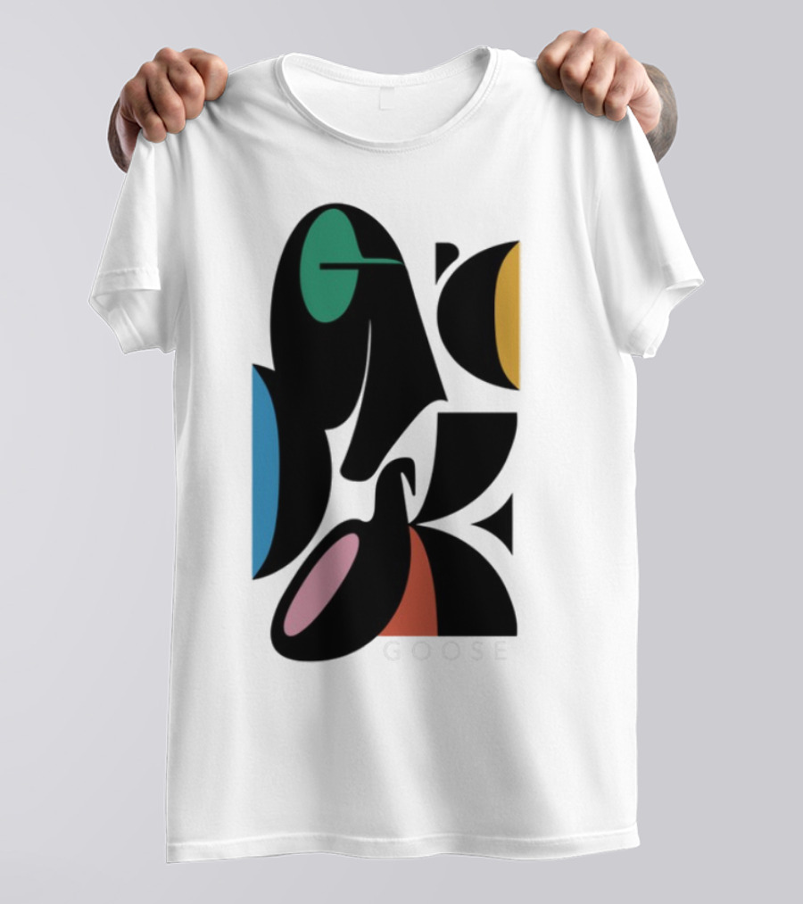 Warp Spheres Goose The Band Colorful Abstract Shapes T-Shirt