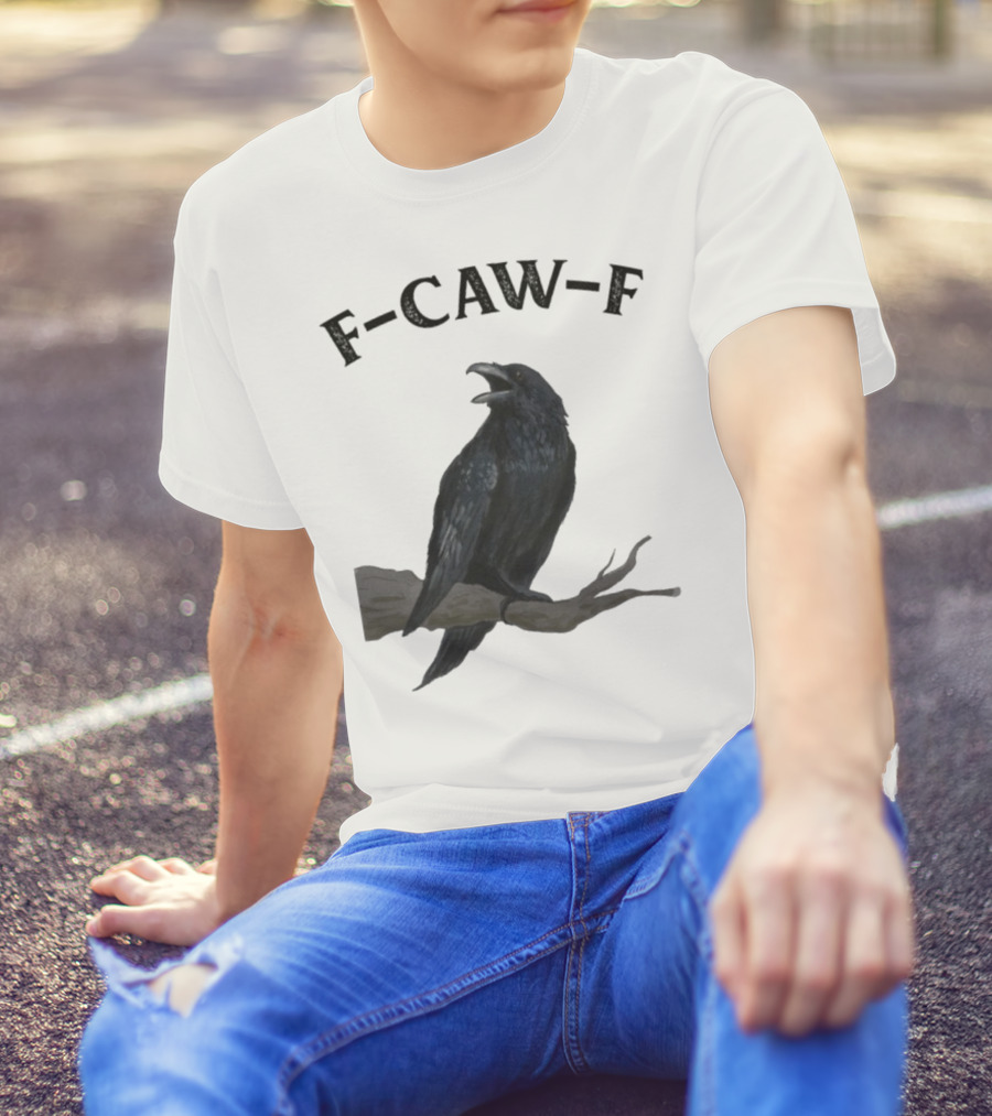 F-CAW-F Raven Bird Crowd T-Shirt