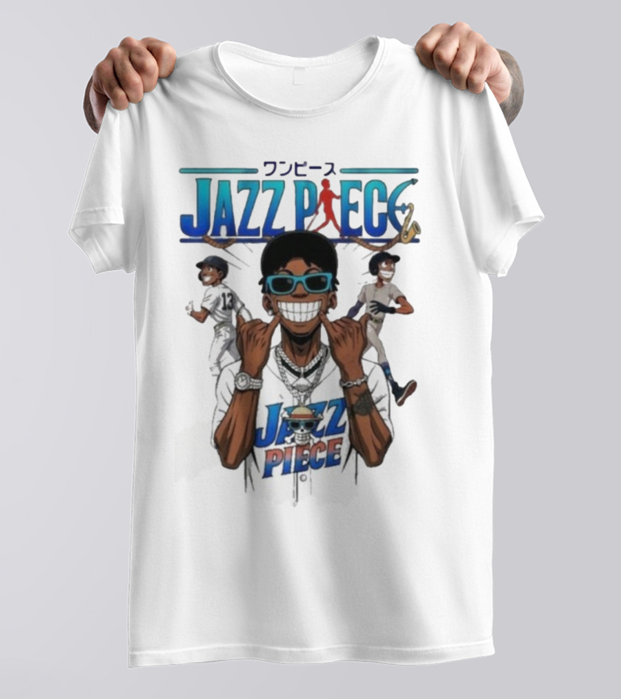 Jazz Piece One Piece New York Yankees MLB Collaboration T-Shirt