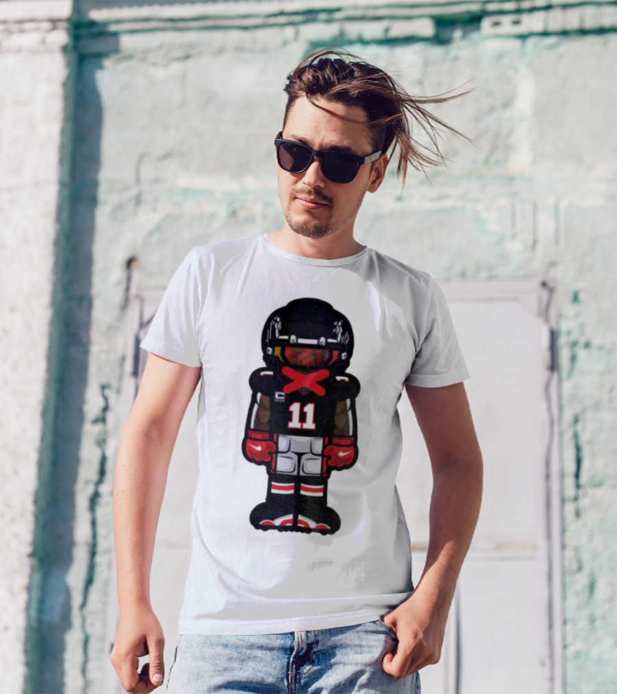 Julio Jones Cartoon Atlanta Falcons NFL 2025 T-Shirt