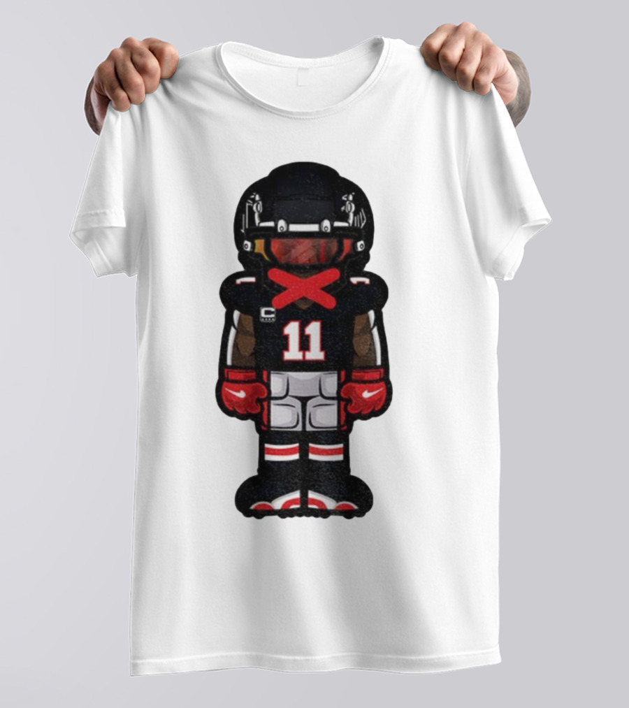 Julio Jones Cartoon Atlanta Falcons NFL 2025 T-Shirt