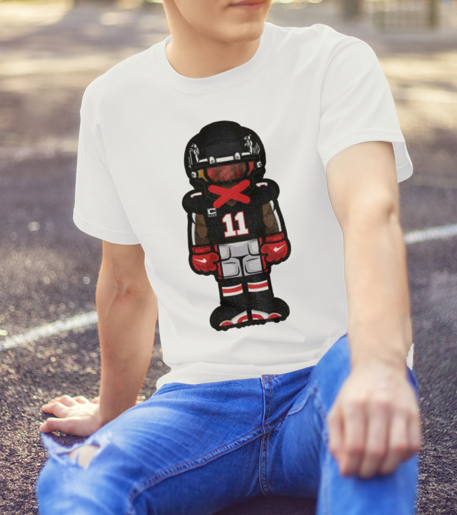 Julio Jones Cartoon Atlanta Falcons NFL 2025 T-Shirt