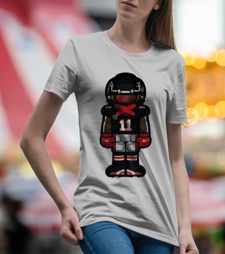 Julio Jones Cartoon Atlanta Falcons NFL 2025 T-Shirt