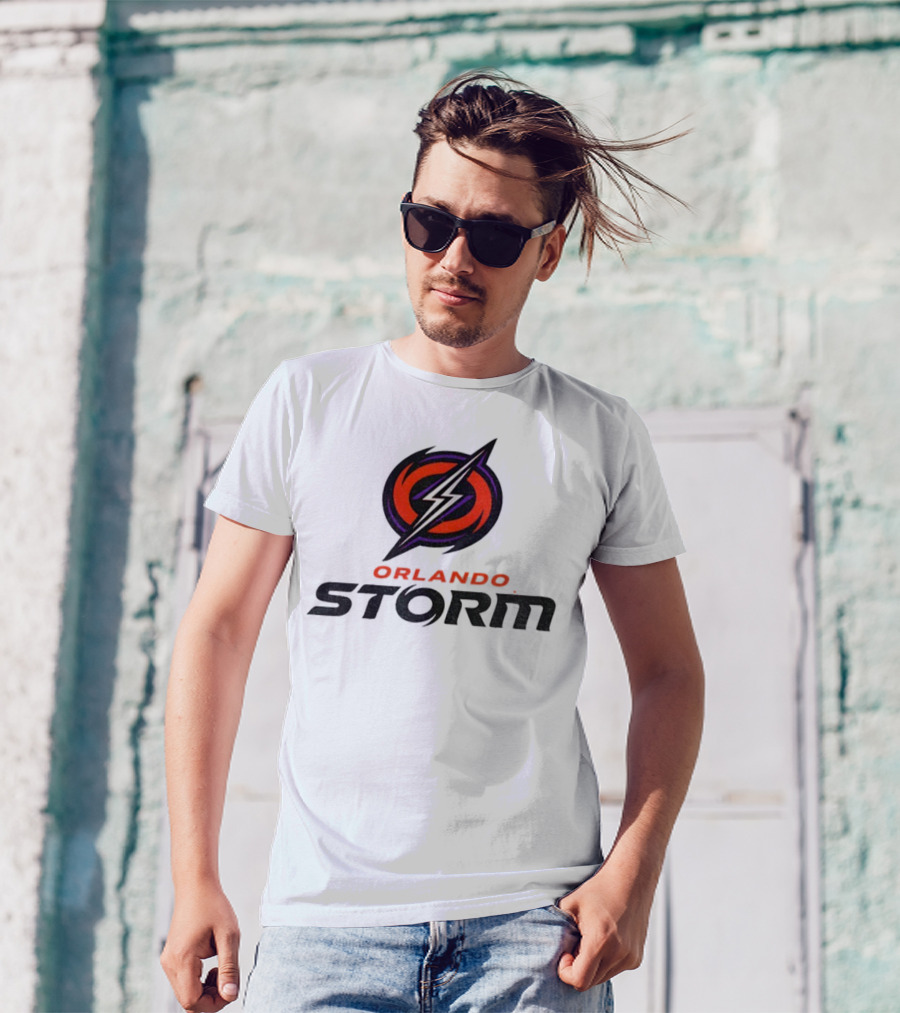 Orlando Storm 2025 Electric Symbol Crest T-Shirt