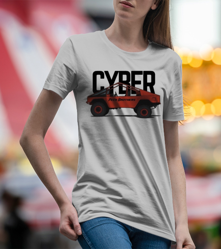 Peck Brothers Cyber Truck Retro Off-Road Adventure T-Shirt