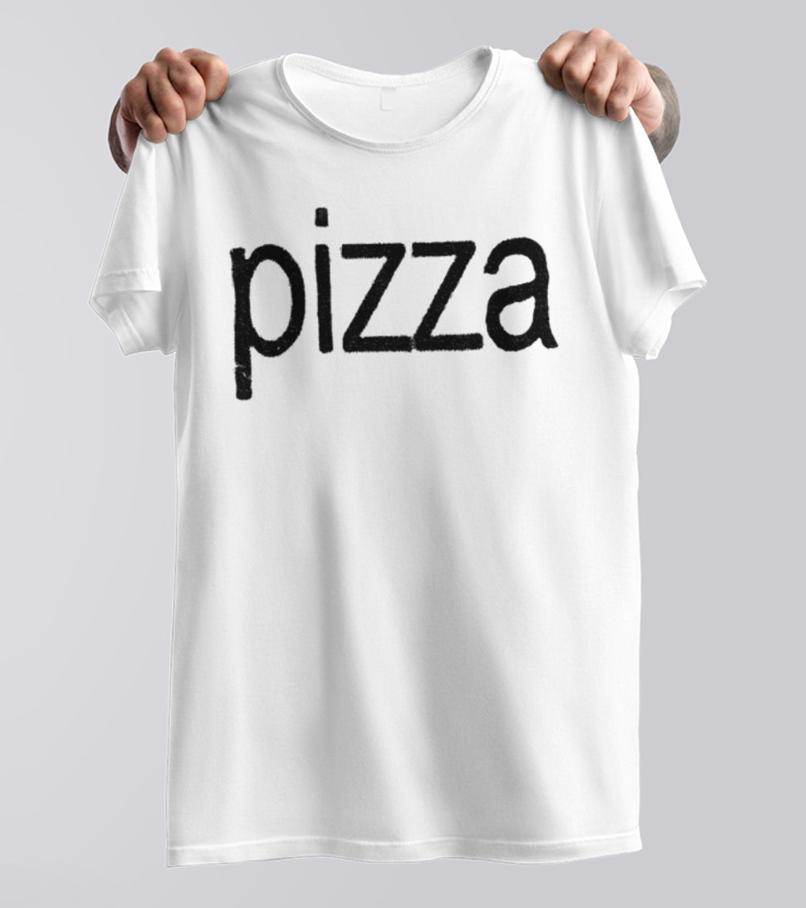 Pizza 2025 Text Trendy Urban Style T-Shirt