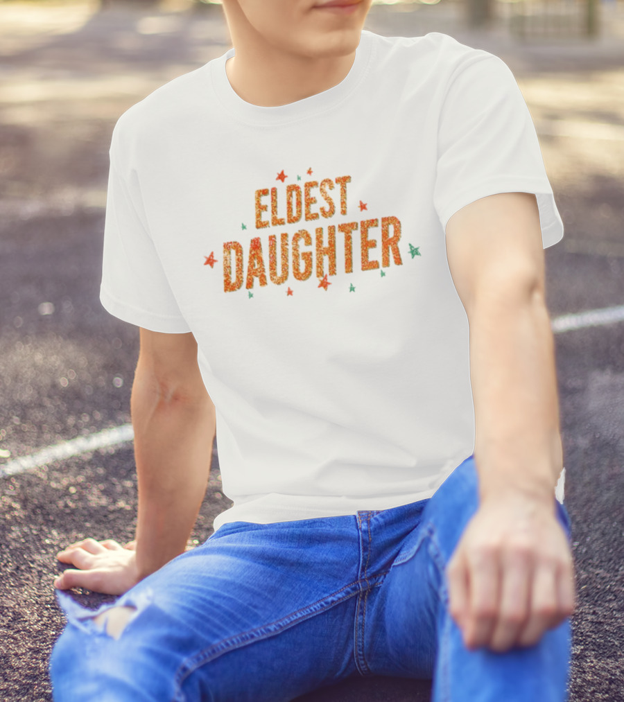 Eldest Daughter Glitter Stars Vintage Style T-Shirt