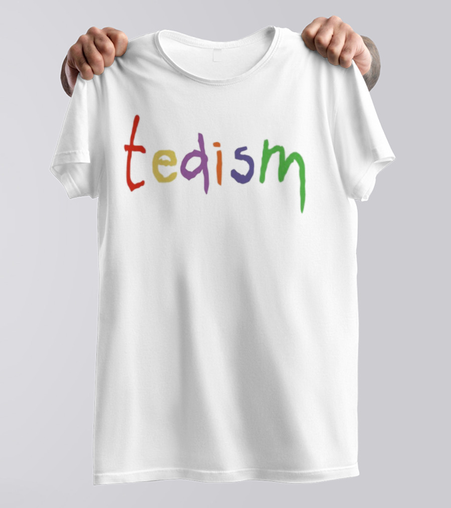 Tedism Colorful Rainbow Letters T-Shirt