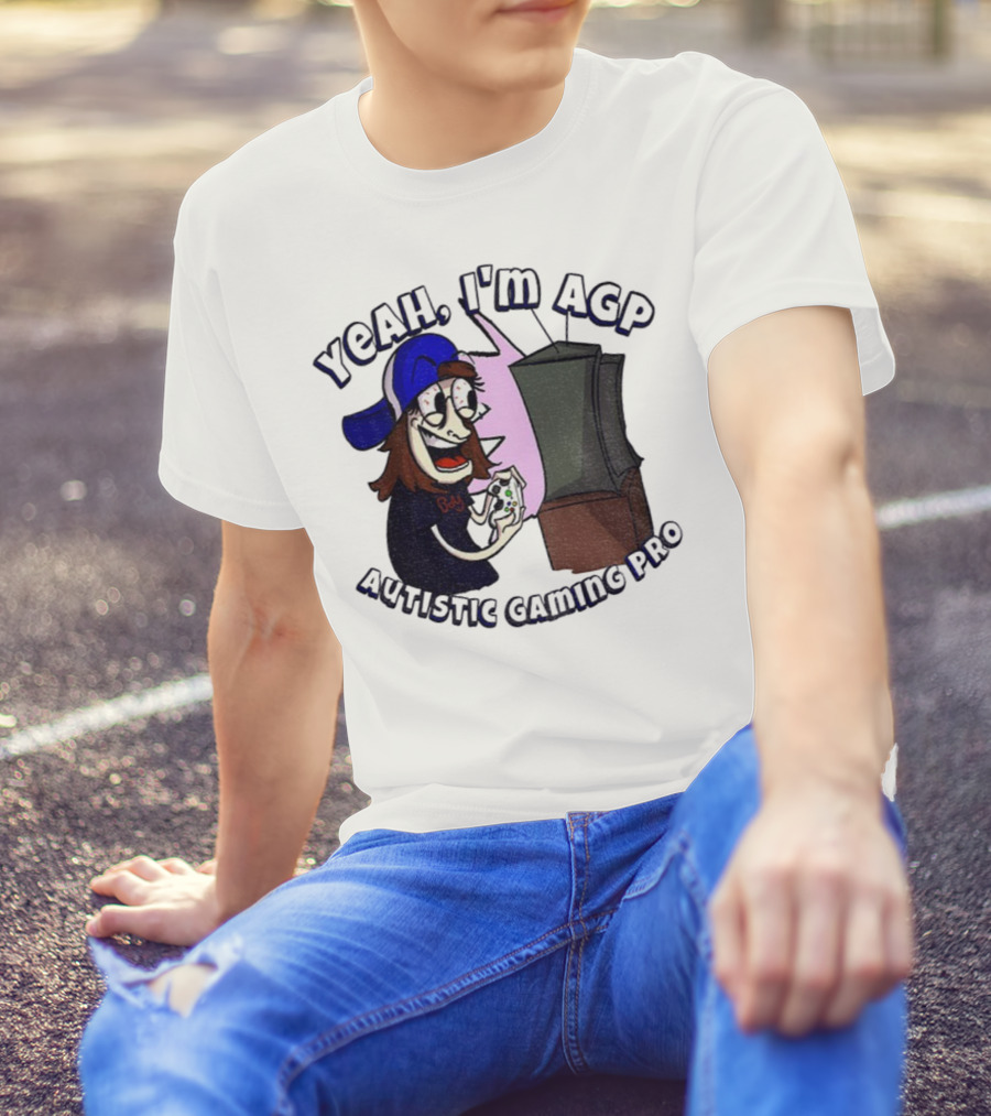 Yeah I’m AGP Autistic Gaming Pro Controller Cartoon T-Shirt