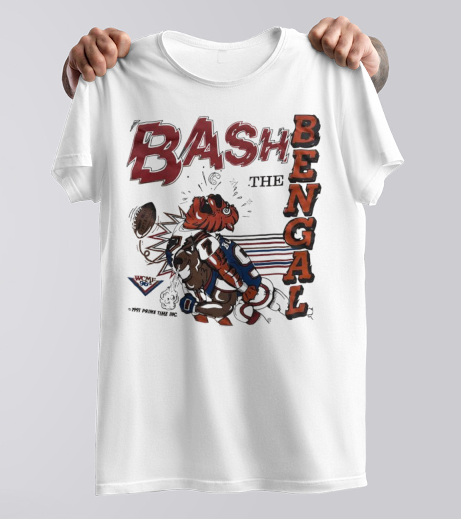 Bash The Bengal Football Rivalry Action T-Shirt