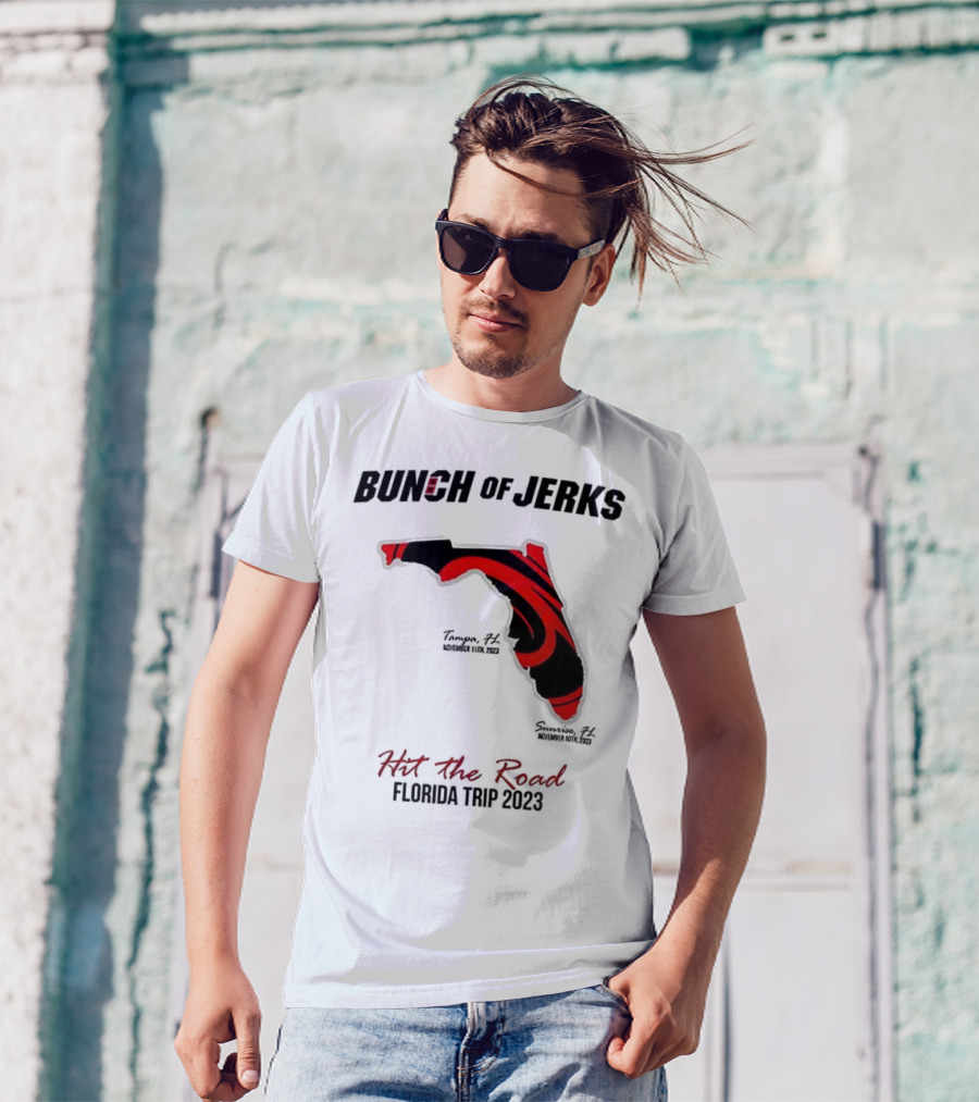 Bunch Of Jerks Hit The Road Florida Trip 2023 State Adventure T-Shirt