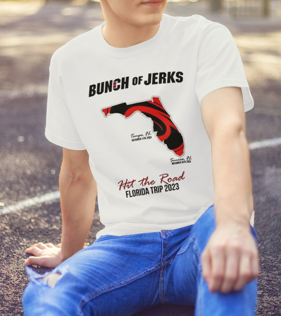 Bunch Of Jerks Hit The Road Florida Trip 2023 State Adventure T-Shirt