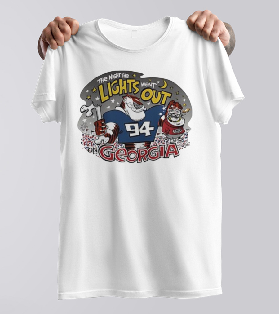 Georgia '94 The Night The Lights Went Out Football Rivalry T-Shirt