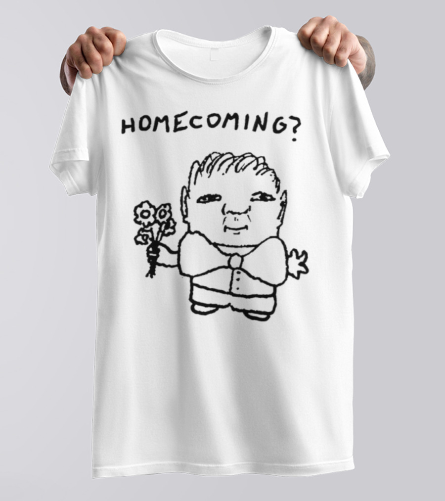 Goobsmooch Homecoming? Cute Doodle Character With Bouquet T-Shirt