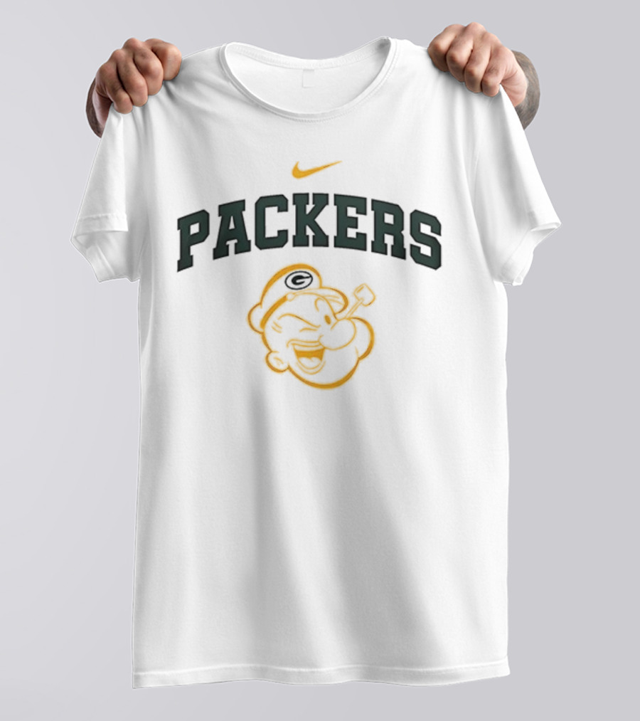 Green Bay Packers Nike Popeye I Yam What I Yam T-Shirt