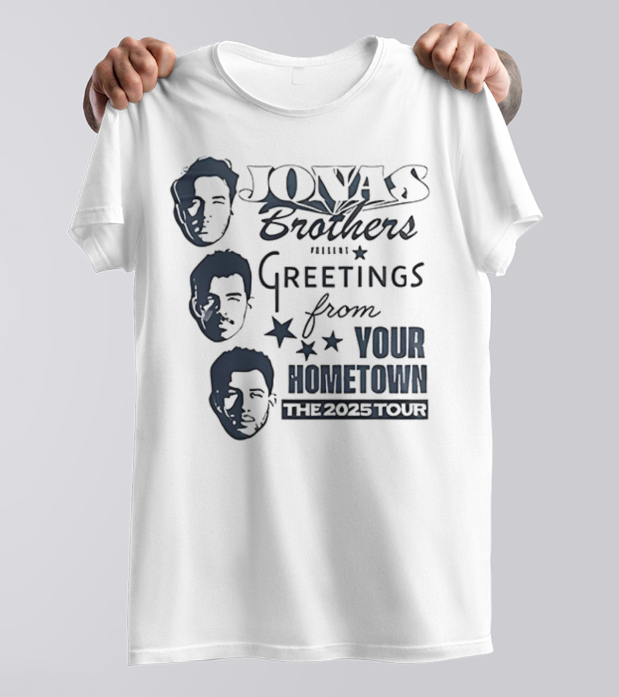 Jonas Brothers Greetings From Your Hometown The 2025 Tour T-Shirt