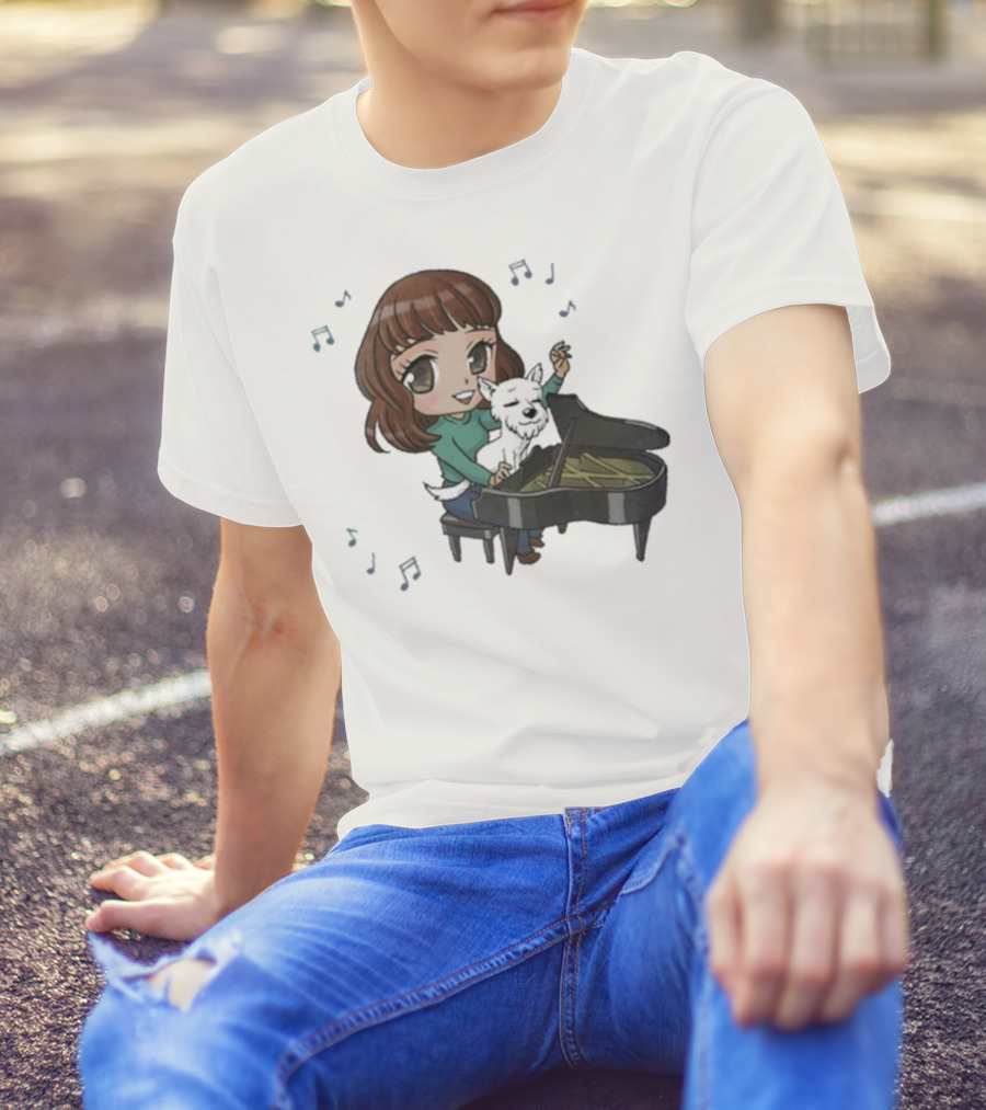 Mark Crilley Kara And Bradford Piano Playing Melody T-Shirt