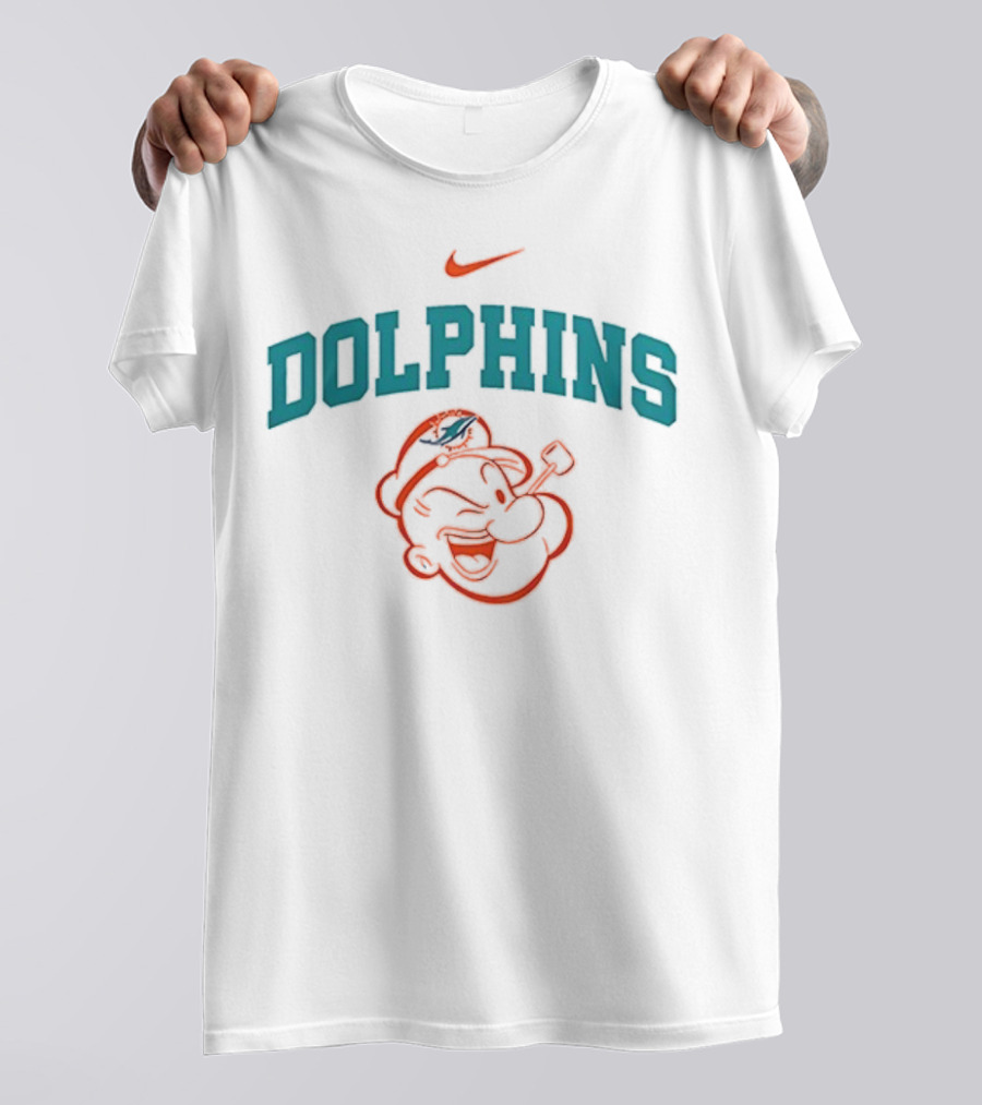 Miami Dolphins Nike X Popeye I Yam What I Yam T-Shirt