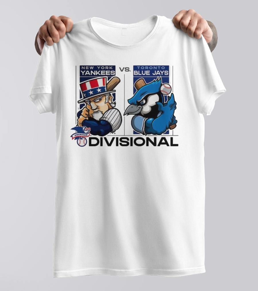 New York Yankees Vs Toronto Blue Jays American League Divisional 2025 T-Shirt