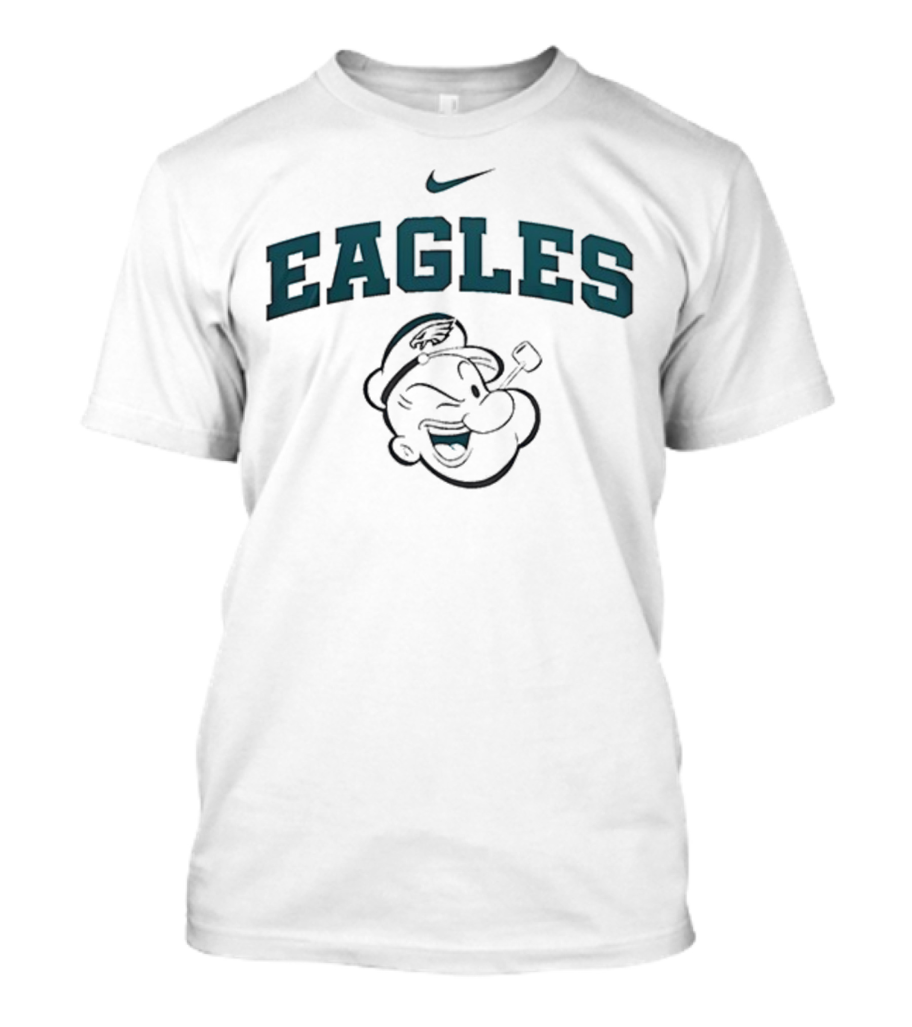Philadelphia Eagles X Popeye I Yam What I Yam Nike Collaboration T-Shirt