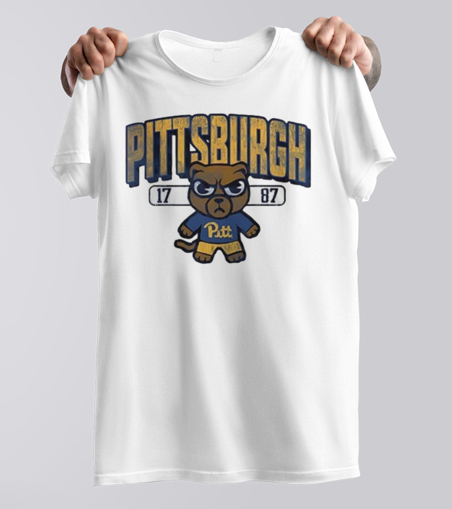 Pittsburgh Panthers 1787 Pitt Tokyodaichi Collaboration Bear T-Shirt