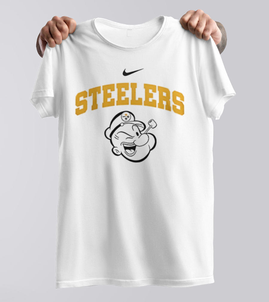 Pittsburgh Steelers Nike Popeye I Yam What I Yam Collaboration T-Shirt