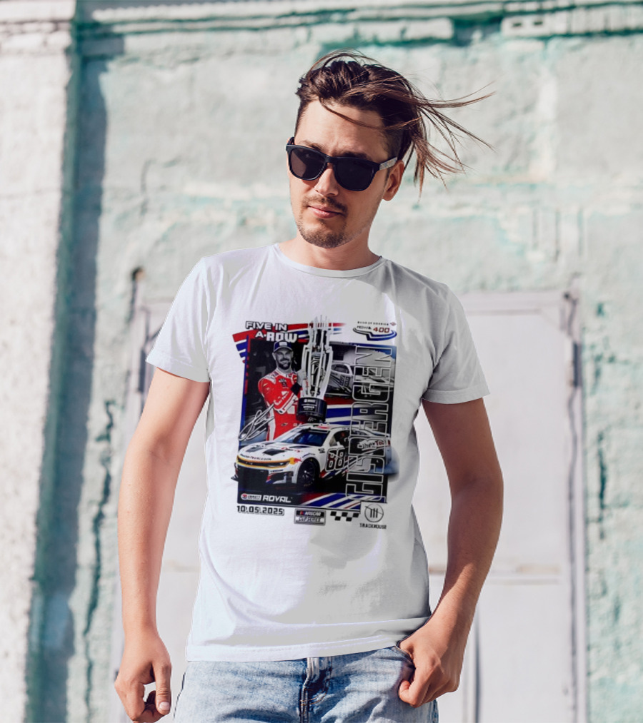 Shane Van Gisbergen NASCAR Cup Series Win Five In A Row 2025 Bank Of America ROVAL 400 T-Shirt