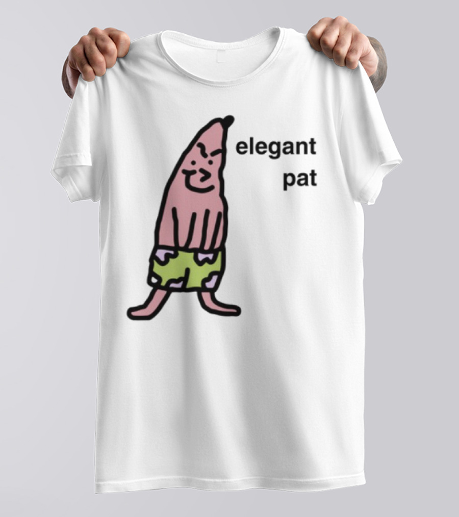 Elegant Pat Character Green Shorts Pose T-Shirt