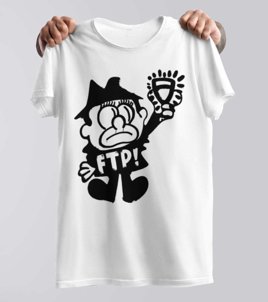 Ftp Slawn Character Holding Light Bulb T-Shirt
