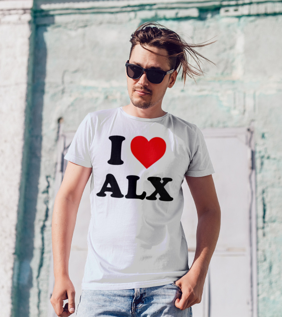 I Love ALX Red Heart Emblem T-Shirt